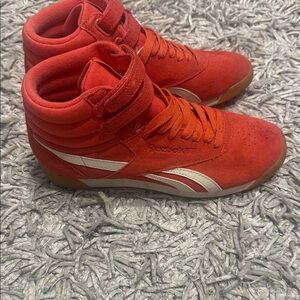 Reebok Red High-Top Sneakers